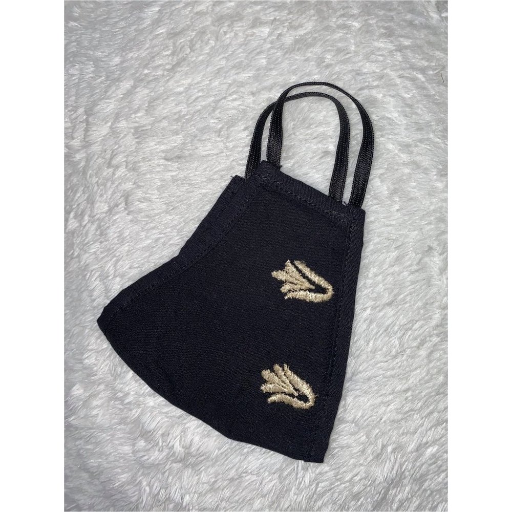 BLACK HANDMADE  FACE MASK